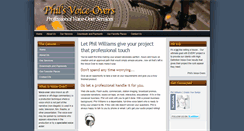 Desktop Screenshot of philsvoiceovers.com