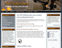 Tablet Screenshot of philsvoiceovers.com